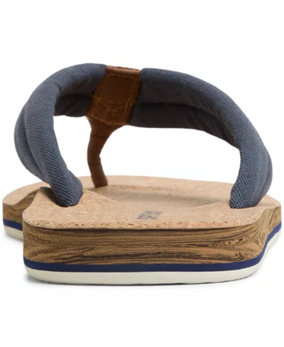 Sperry Porto Sandals Navy Textile Canvas Flocked In Multi