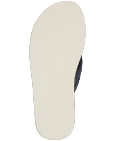 Sperry Porto Sandals Navy Textile Canvas Flocked In Multi