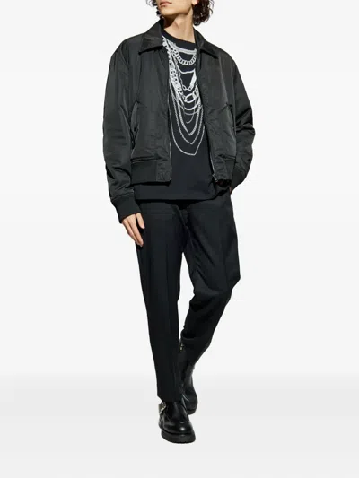 Balmain Printed T-shirt In Black