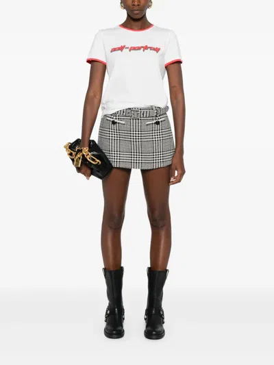 Self-portrait Cotton T Shirts In White