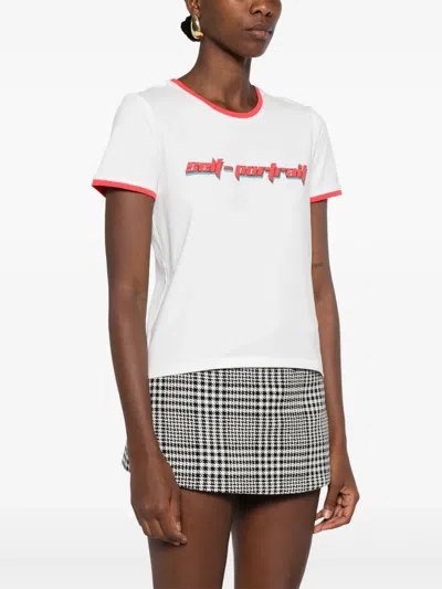 Self-portrait Cotton T Shirts In White