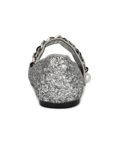 Nine West Womens Glitter Man Made Mary Janes