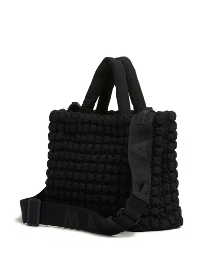 Marni Textured Bubble-pattern Shoulder Bag In Orange
