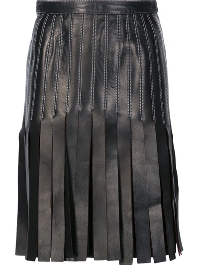 Shop Mugler Strappy A-line Skirt