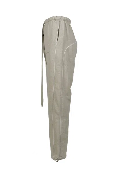 Essentials Relaxed Fleece Sweatpants With Piping In Gray