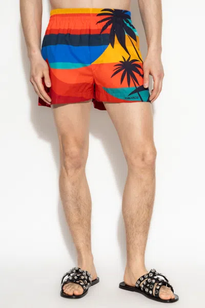 Dsquared2 Men's Cotton Shorts In Multi