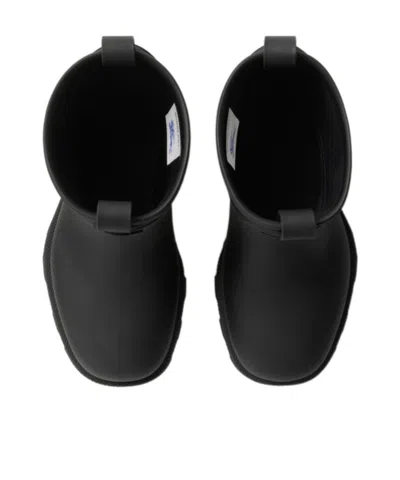 Burberry Women Marsh Stamp Rubber Ankle Boots In Multi