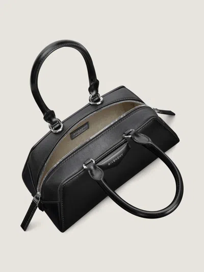 Givenchy Women Antigona East West Small Leather Shoulder Bag In Black