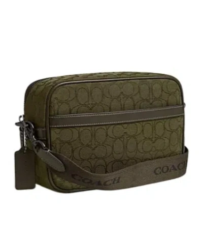 Coach Theo Kameratasche Aus Signature Jacquard