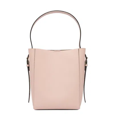 Valextra Shoulder Bags With Adjustable Strap And Front Pocket In Pink