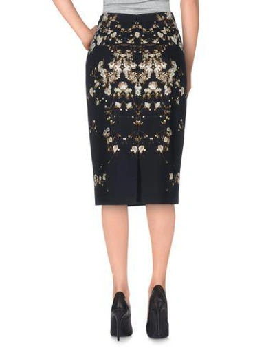 Shop Givenchy Knee Length Skirt In Black