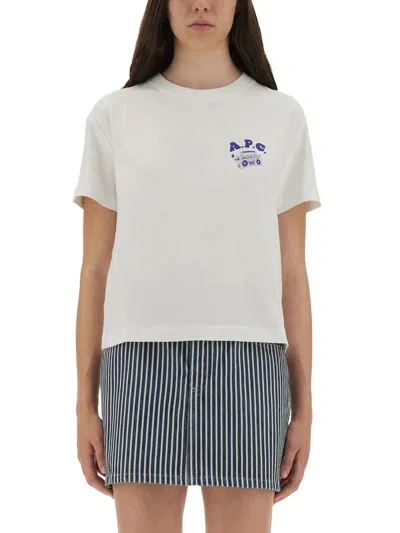 Apc T-shirt A. P.c. Woman Color White In White