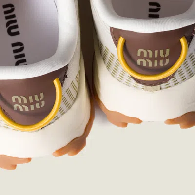 Miu Miu Technical Fabric Sneakers In Multi