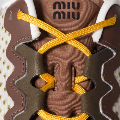 Miu Miu Technical Fabric Sneakers In Multi