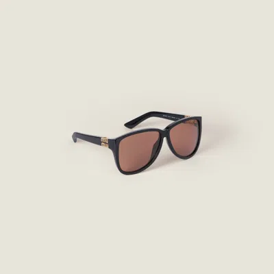 Miu Miu Miu Ombre Sunglasses In Black