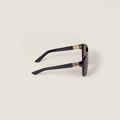 Miu Miu Miu Ombre Sunglasses In Black