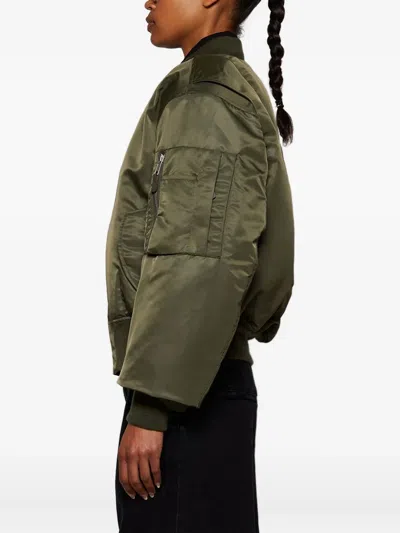 Entire Studios Puffed Sleeve Bomber Jacket In Gray