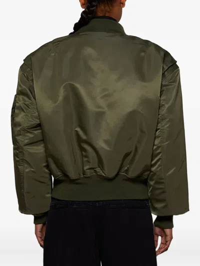Entire Studios Puffed Sleeve Bomber Jacket In Gray