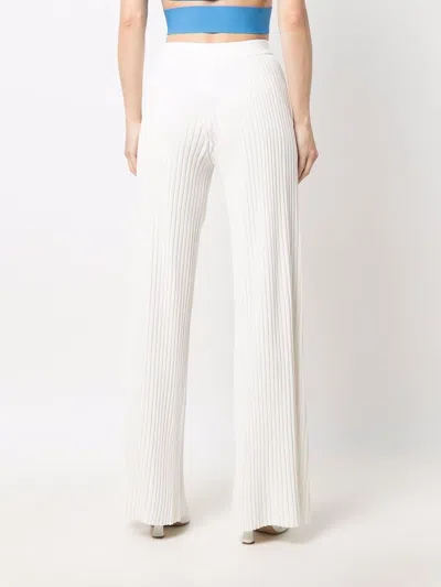 Mrz Elastic Waist Casual Pants In White