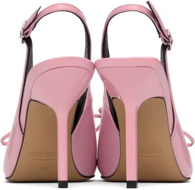 Jacquemus The High Cubisto Slingbacks In Light Pink
