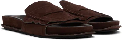 Jacquemus Mocassin Suede Slides