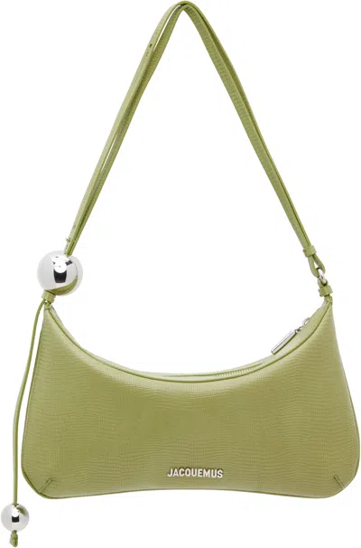 Jacquemus Le Bisou En Cuir In Green