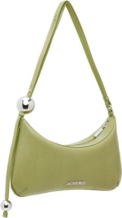 Jacquemus Le Bisou En Cuir In Green