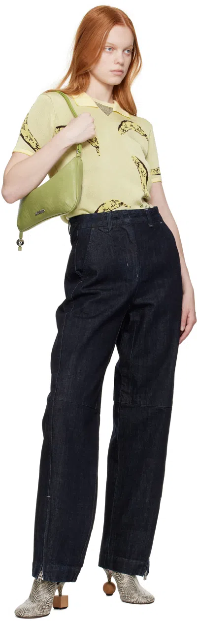 Jacquemus Le Bisou En Cuir In Green