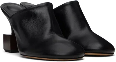 Jacquemus Mule With Geometric Heel In Black