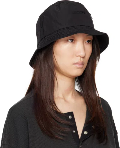 Jacquemus Le Bob Nylon Bucket Hat In Black