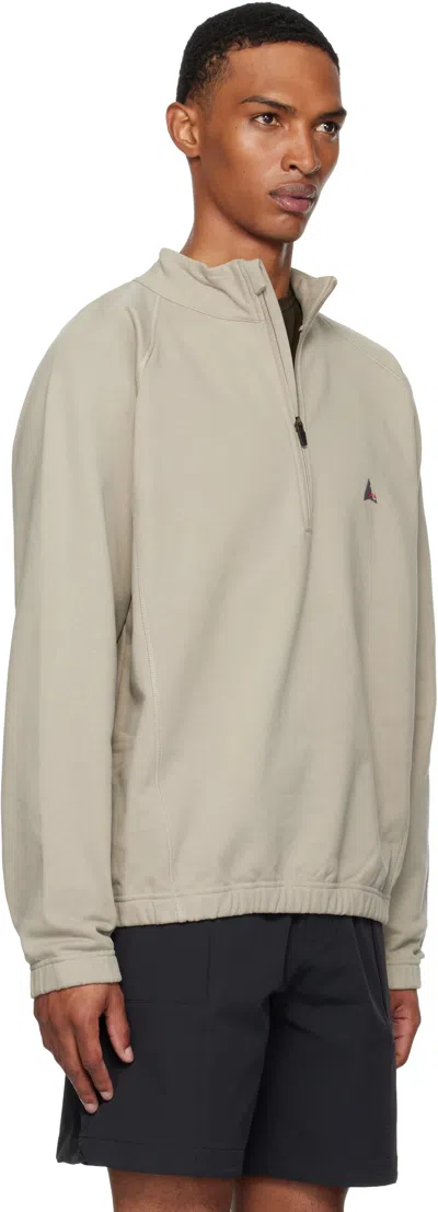 Roa Men Stretch Cotton Sweatshirt With Logo In Neutral