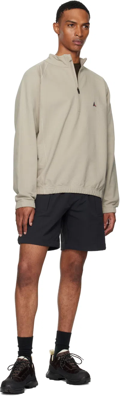 Roa Men Stretch Cotton Sweatshirt With Logo In Neutral