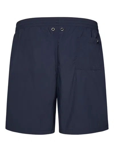 Herno Drawstring Swimming Trunks In Blue