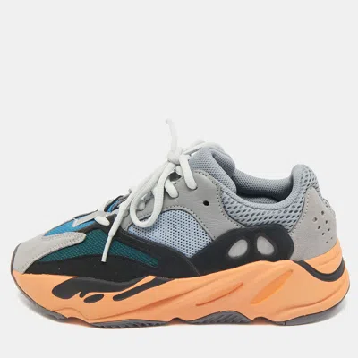 Pre-owned Yeezy X Adidas Multicolor Leather And Suede Boost 700 Wave Runner Sneakers Size 39 1/3