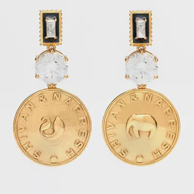 Pre-owned Aulerth X Shivan & Narresh Numisma Drop Earrings