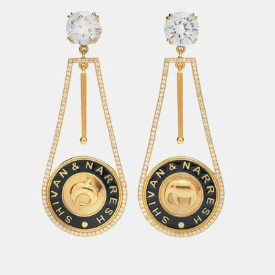 Pre-owned Aulerth X Shivan & Narresh Numisma Pendulum Earrings