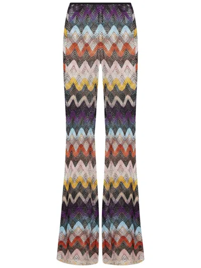 Missoni Chevron-pattern Trousers In Multi