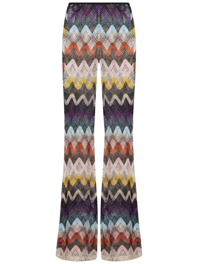 Missoni Chevron-pattern Trousers In Multi