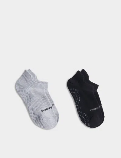 Sweaty Betty Women's Reformer Ankle Gripper Sock 2 Pack In Gray