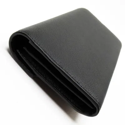 Pre-owned Bally Black Leather Long Wallet (bi-fold) ()