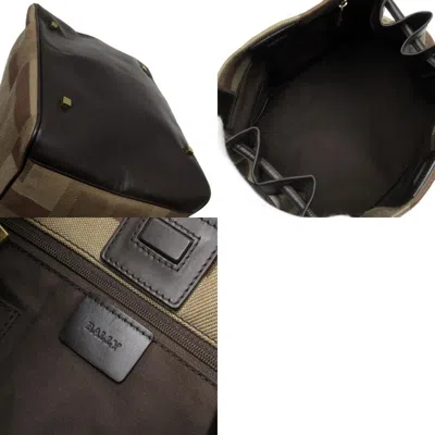 Pre-owned Bally Brown Canvas Leather Shoulder Bag ()