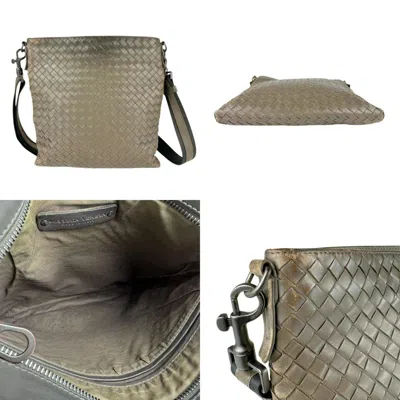 Pre-owned Bottega Veneta Khaki Leather Shoulder Bag ()