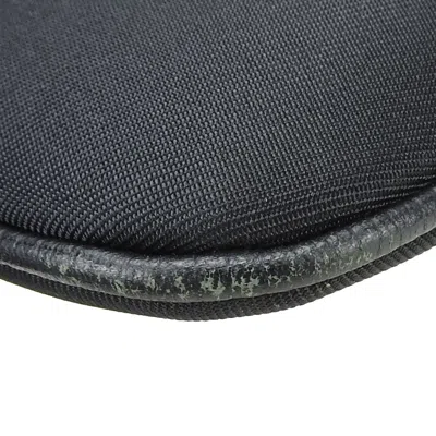 Pre-owned Burberry Beige Black Canvas Leather Shoulder Bag ()