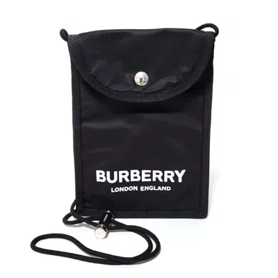 Pre-owned Burberry Black Nylon Pochette Shoulder Bag ()