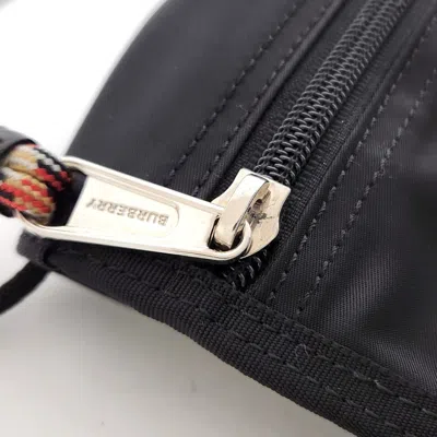 Pre-owned Burberry Black Nylon Pochette Shoulder Bag ()