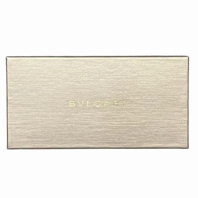 Pre-owned Bvlgari Black Leather Long Wallet (bi-fold) ()