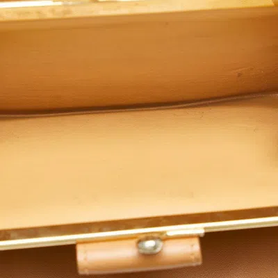 Pre-owned Celine Beige Brown Pvc Leather Long Wallet (bi-fold) ()