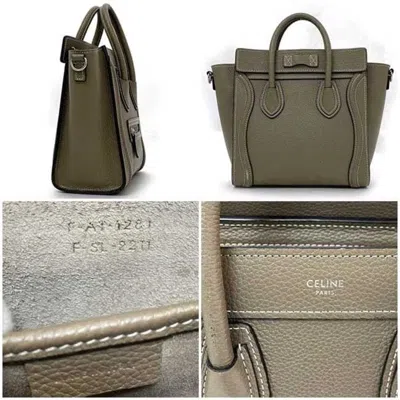 Pre-owned Celine Beige Leather Handbag Shoulder Bag ()