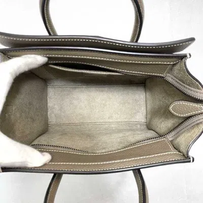 Pre-owned Celine Beige Leather Handbag Shoulder Bag ()