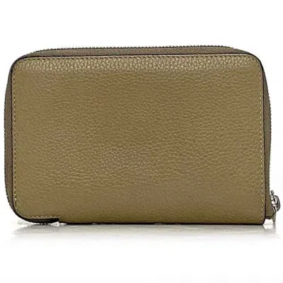 Pre-owned Celine Beige Leather Wallet (bi-fold) ()